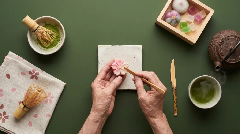 realizacion de wagashi